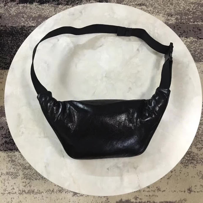 BALENCIAG巴黎世家 專櫃同步更新 帆布胸包腰包 進口牛皮 前面拉鏈袋口 簡約兩用包  BL1385
